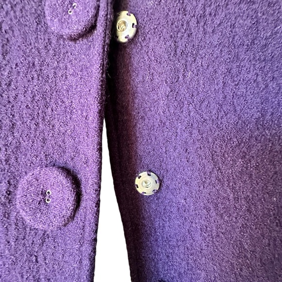 Wool Elbow Sleeve Cardigan / Coat Large Snap Closures Classic Oversized Small - Picture 8 of 10